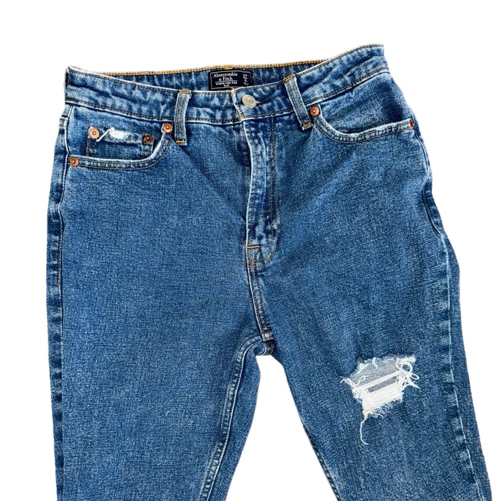 Abercrombie & Fitch Distressed Simone High Rise Slim Skinny Jeans Women’… - Picture 3 of 6